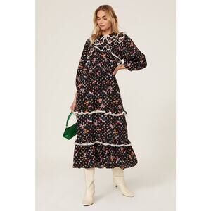 Hofmann Copenhagen Bea Floral Dress Sz 34 BoHo